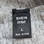 SheIn Gray Sweatshirt Pullover Gray Top with Open Back Size Large Gray Pullover Photo 5