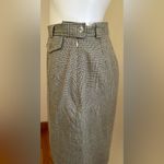 Jones New York Country Retro 70’s Plaid Mini Skirt SZ 10P Yellow Khaki Color Photo 5