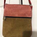 Embroidered floral suede feeling fall color purse crossbody boho Aztec Photo 5