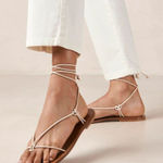 ALOHAS NEW  Misty lace up sandals in cream Photo 0