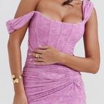 House Of CB 'Cesca' Rose Pink Floral Maxi Dress NWOT size XS Photo 1