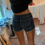 American Eagle  DARK WASH ROLLED JEAN SHORTS Photo 2