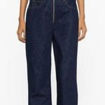 frame denim Frame Blue Cotton High Rise Le High Tight Straight Leg Exposed Zipper Jeans 32 Photo 0