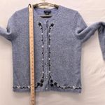 Ann Taylor  Merino Wool Cardigan Blue Large Photo 10