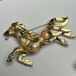 Rhinestone Horse Pony Brooch Pin 1 ROMAN Two Tone 1 Gold Tone Lot Of 2 Photo 10