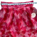 Her Destiny Red & Pink Hearts Sheer Women’s‎ Skirt Size L Size L Photo 3