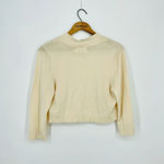 Eliza J  Cream Bolero Cardigan Sweater 3/4 Sleeve in Cream Size M Photo 5