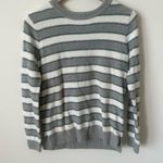 Barefoot Dreams  CozyChic Lite Lurex Striped Pullover Sweater Women’s Size M Photo 2