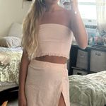 Striped Skirt / Crop Top Set Multi Size XS Photo 1