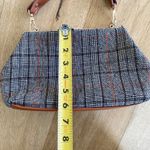 Plaid Handbag in Brown Faux Leather and Grey Photo 1