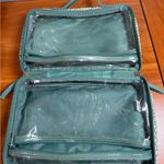 Tender Love + Carry Toiletry Weekender Bag with Hanger Blue White Polka Dots Photo 4