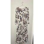 Free People  First Kiss Maxi Dress Medium Sleeve Flowy Floral Scoop Neck White Photo 4