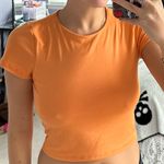Sincerely Jules Vibrant Orange Crop Top Photo 1