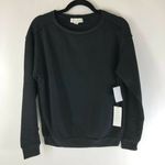 Treasure & Bond  Womens Sweatshirt Pullover Long Sleeve Crew Neck Basic Black XS Photo 0