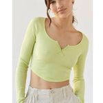 Urban Outfitters UO BDG Theo Notch Neck Long Sleeve Tee Photo 0