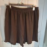 Women's Black Ruffle Hem Shorts | Women’s Size XL Photo 0