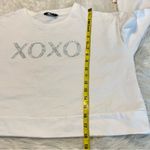 XOXO Oversized Cropped Sweatshirt Size Medium Loungewear Soft Inside Photo 7