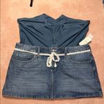 Hollister Low-Rise Lace Waist Denim Mini Skort NWT Photo 6