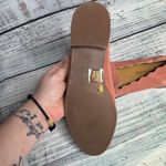 Lucky Brand Women’s 8 Chaslie Suede Flats Pink Scalloped Loafers Slip On Shoes Photo 4