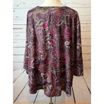 Catherines  Plus size tunic top 3XWP Womens 3X Petite Button front blouse Shirt Photo 2