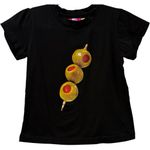 Tyler McGillivary Stella Tee Olive Martini Black Graphic Babydoll T Photo 3