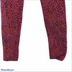 Bullhead Black Leopard Print Skinny Jeans Red Pink Orange Size 5 EUC Photo 6