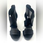 Diane Von Furstenberg  Opal Black Wedge Womens Sandals Size 8.5 Like New Cond. Photo 4