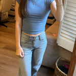 Aeropostale  grey low rise baggy jeans Photo 0