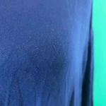 Eileen Fisher  Blue Long Sleeve Midi Shift Dress Sustainable Organic Size XS Photo 2