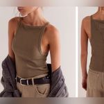 Free People NWT  We The Free Mia Tank - caiman army green tan - XS Photo 3