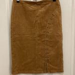 NWT Vintage Corduroy Lace Up Detail Pencil Skirt Size M Photo 0