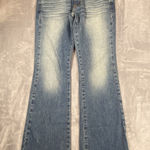 American Eagle Womens Original Boot Jeans Size 4 Distressed 90's Festival Rodeo Photo 0