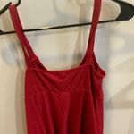 SheIn Maternity Peplum Tank TOP Burgundy Causal stretch ruffle rib knit MEDIUM Photo 6