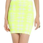 BCBGMAXAZRIA Yellow Neon Bodycon Skirt Photo 0