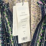 Veronica Beard  Lumi 100% silk dress ruffle hem knee length tan navy size 14 NEW Photo 10