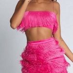 Meshki Pink Two Piece Fringe Set Photo 0