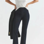 Derek Lam NEW  CROSBY CROP FLARE TROUSER in Midnight blue Photo 0