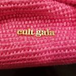 Cult Gaia ππ Banu Mini Tote Bag Raffia Half Moon ~ Qajar Rose Pink NWT Photo 12