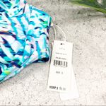 PQ Palmas Blue Tropical Knot Bikini Top Size Small S Photo 3