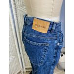 Pull & Bear High Waist Tapered Jeans US 30 Blue Vintage Wash Denim Fall Autumn Photo 2