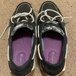 Sperry Womens  Top-Sider Intrepid Black Silver Boat Shoes Size 7.5 Photo 2