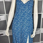 Princess Polly Georgia Midi Dress Navy Lower Impact Size 4 Photo 0