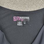 Peck & Peck Dress Women 14 Black Green Floral Cap Sleeve Bodycon Formal Career Photo 9