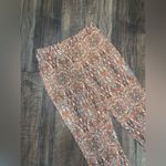 Free People  tan printed paisley flare pants S $98 boho wide leg spring casual Photo 1