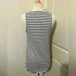 Frank & Eileen Asymmetrical Tee Lab Striped Tank Top Black White Size M Photo 3