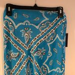NWT 4SI3NNA Valeria Bandana Print Midi Skirt Blue Size XS Photo 0