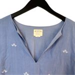 Mirth Womens Medium Cotton Ruffle Sleeve Split V Photo 3