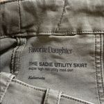 Favorite Daughter Sadie Utility Skirt Size 30 Maxi Slit Olive Green Gray Photo 5