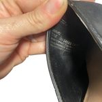 Abound  Pointed Toe Black Leather Mules 7.5M Block Heel Slip-On Photo 3