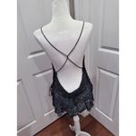 ZARA NEW The Piper Crop Top XL Lowback Festival Whimsigoth Night Out Glam Party Photo 3